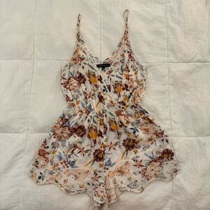 Kendall & Kylie Floral Sleeveless Romper